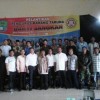 Pengurus Karang Taruna Sangkanurip foto bersama usai    pelantikan belum lama